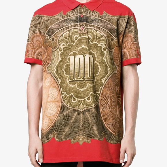 NWT GIVENCHY dollar print polo shirt - Picture 3 of 8